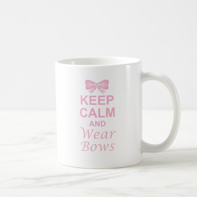 Keep Calm and Wear Bows Coffee Mug (Right)