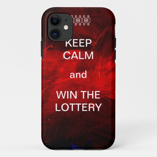 Keep Calm and Win The Lottery Case-Mate iPhone Case (Back)