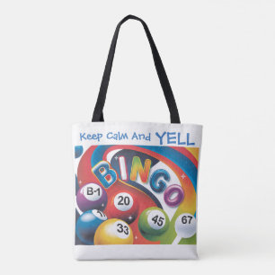 Keep Calm and YELL Bingo Tote Bag