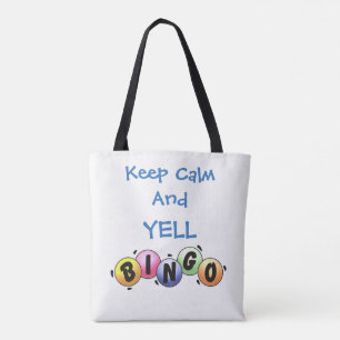 Keep Calm and YELL Bingo Tote Bag