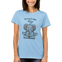 Keep calm and yoga elephant