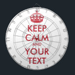 KEEP CALM and YOUR TEXT Dartboard<br><div class="desc">KEEP CALM and YOUR TEXT</div>