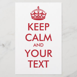 KEEP CALM and YOUR TEXT Flyer