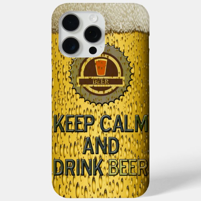 Keep calm anddrink beer iPhone 7 case (Back)