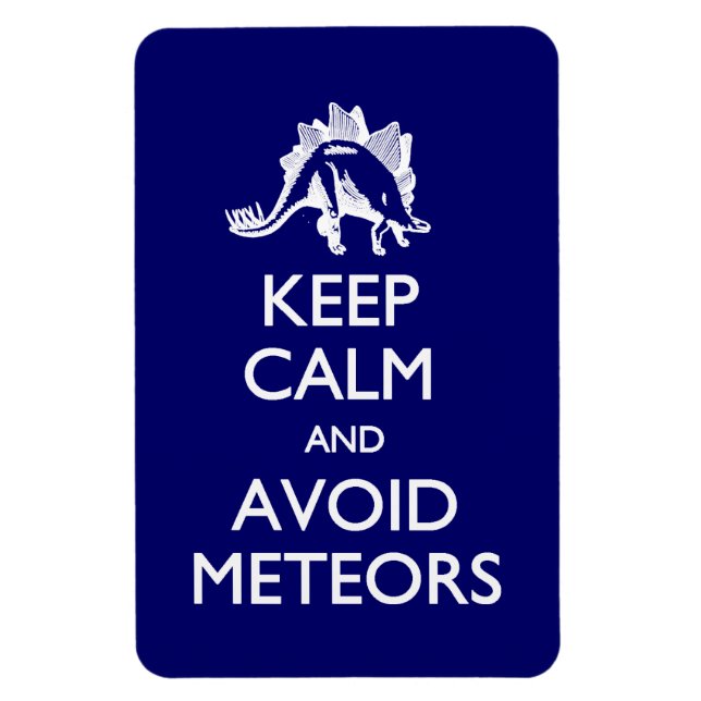 Keep Calm Avoid Meteors postcard Magnet (Vertical)