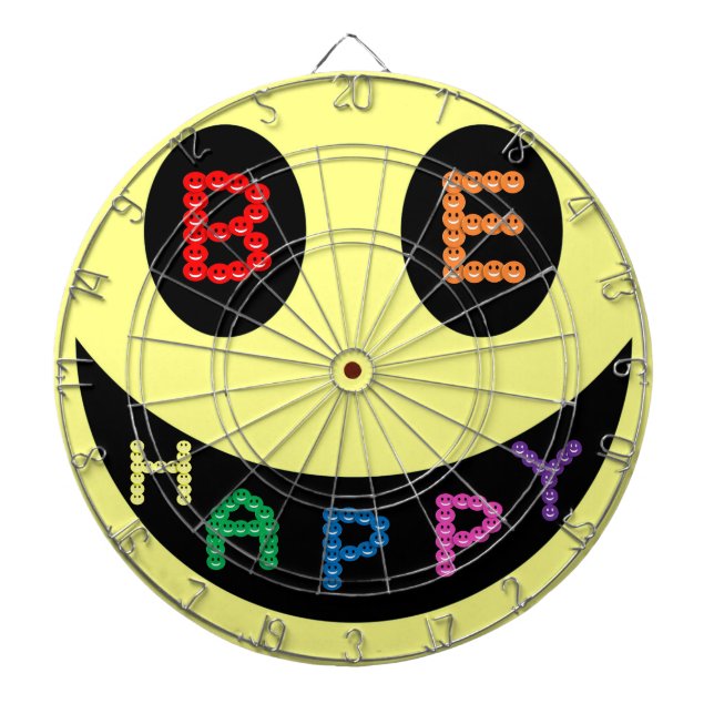 Keep Calm Be Happy Destiny Dartboard (Front)