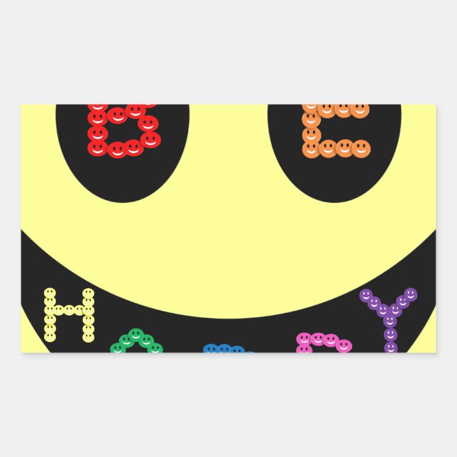 Keep Calm Be Happy Destiny Rectangular Sticker (Front)