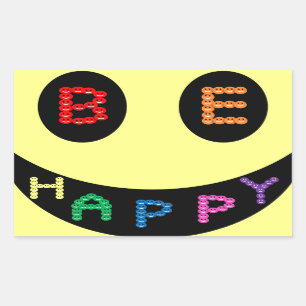 Keep Calm Be Happy Destiny Rectangular Sticker
