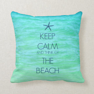 KEEP CALM BEACH PILLOW