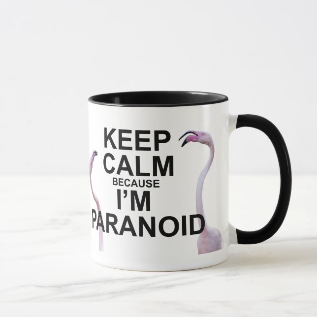 Keep Calm because I'm Paranoid Mug (Right)