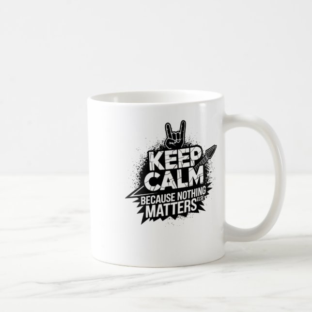 Keep Calm Because Nothing Else S Sticker  Coffee Mug (Right)