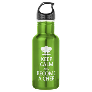 Keep Calm & Become a Chef 532 Ml Water Bottle