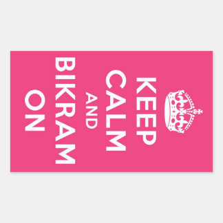 Keep Calm & Bikram On Sticker