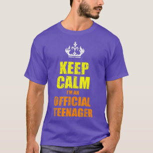 Keep Calm Birthday Official nager 13th Funny Girl T-Shirt