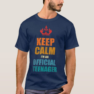 Keep Calm Birthday Official nager 13th Funny Girl T-Shirt