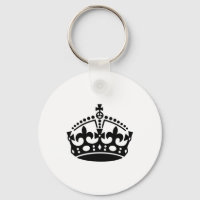 Keep calm black victory crown