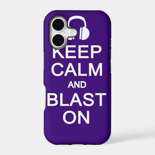 Keep Calm & Blast On iPhone 5 Case-Mate (Back)