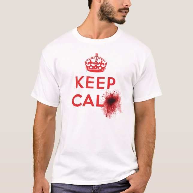 Keep Calm (Blood Splatter) - T-Shirt (Front)