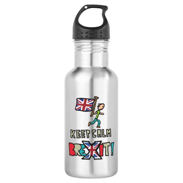 Keep Calm Brexit 532 Ml Water Bottle (Front)
