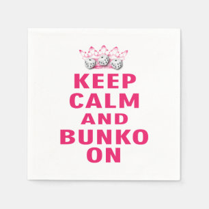 Keep Calm Bunko Napkin