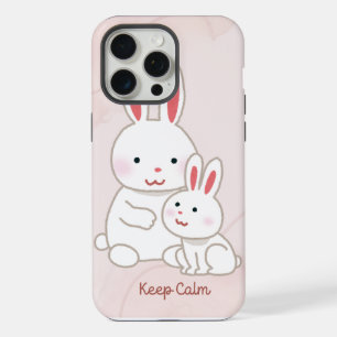 'Keep Calm' Bunny iPhone 15 Pro Max Case