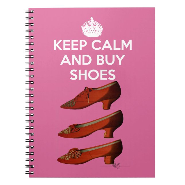Keep Calm Buy Shoes 2 Notebook (Front)