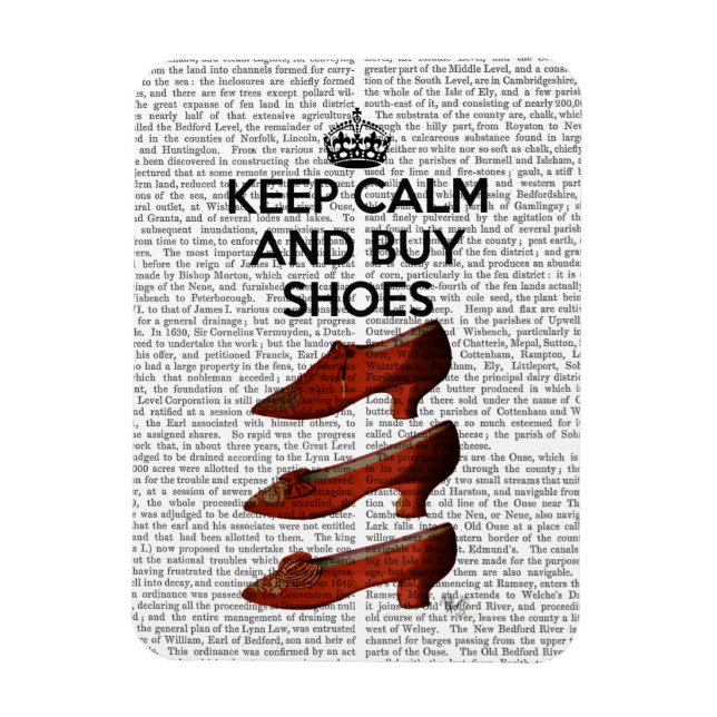 Keep Calm Buy Shoes Magnet (Vertical)