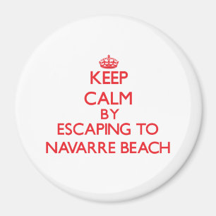 Keep calm by escaping to Navarre Beach Florida Magnet