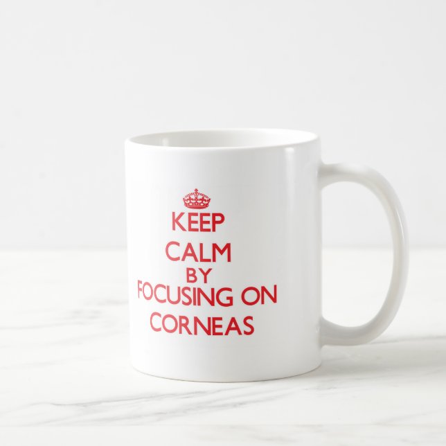 Keep Calm by focusing on Corneas Coffee Mug (Right)