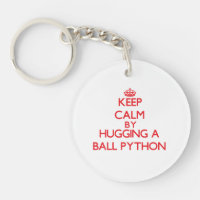 Keep calm by hugging a Ball Python