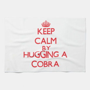 Keep calm by hugging a Cobra Tea Towel