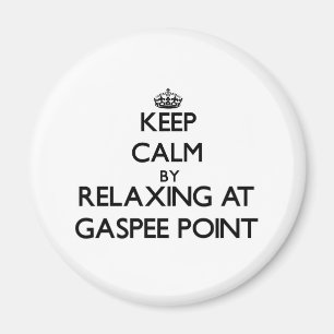 Keep calm by relaxing at Gaspee Point Rhode Island Magnet