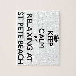Keep calm by relaxing at St Pete Beach Florida Jigsaw Puzzle