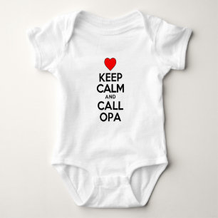 Keep Calm Call Opa Baby Bodysuit