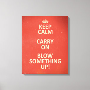Keep Calm Canvas Print