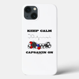 Keep Calm Capsaicin On Chemical Structure Humour iPhone 13 Case