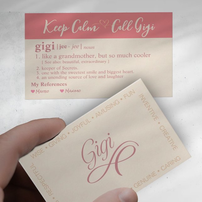 Keep Calm Caregiver Card (Carrying care and joy in every hand. 🌟 #GigiCaregiver)