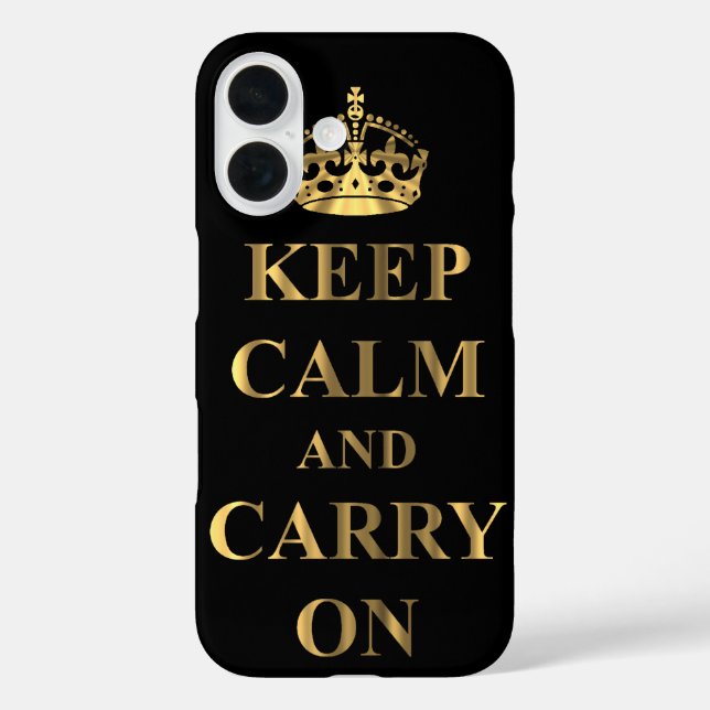 Keep calm & carry on Case-Mate iPhone case (Back)