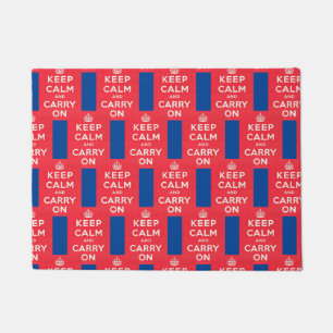 KEEP CALM & CARRY ON, DOORMAT