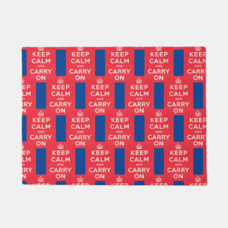 KEEP CALM & CARRY ON, DOORMAT