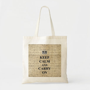 Keep Calm & Carry On Tote Bag