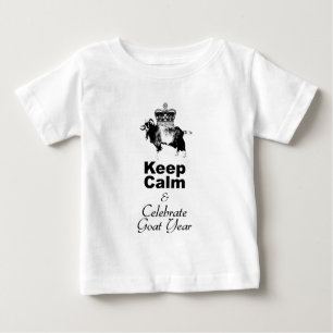 Keep Calm Celebrate Goat Year baby White T-shirt