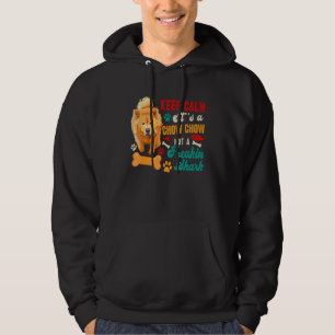 Keep Calm Chow Chow Not A  Shark Matching Dog Hoodie