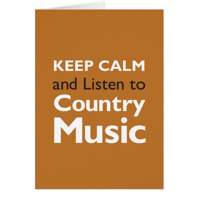 Keep Calm Country (Front)