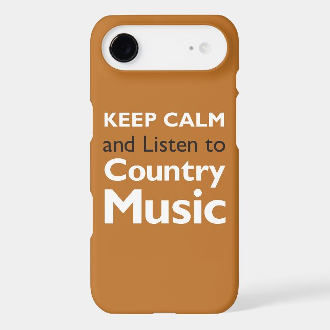 Keep Calm Country Case-Mate iPhone Case (Back)