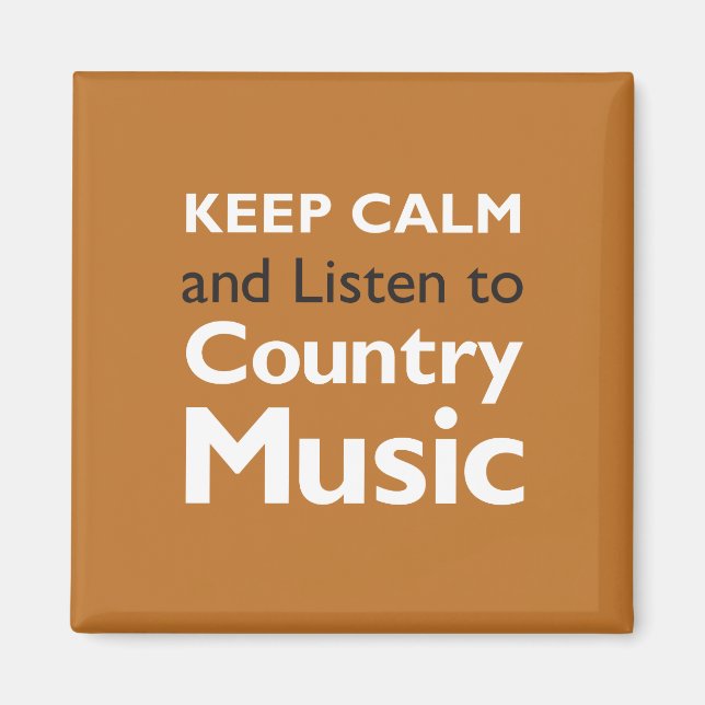 Keep Calm Country Magnet (Front)