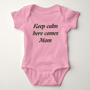 Keep calm creeper. baby bodysuit