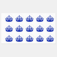 Keep Calm Crown Blue