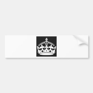 keep calm crown design create your own bumper sticker