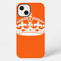 KEEP CALM CROWN Icon on Orange Customize This